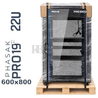 Armario Rack 22U 600x800 | Phasak Pro PHO-6822 19 In